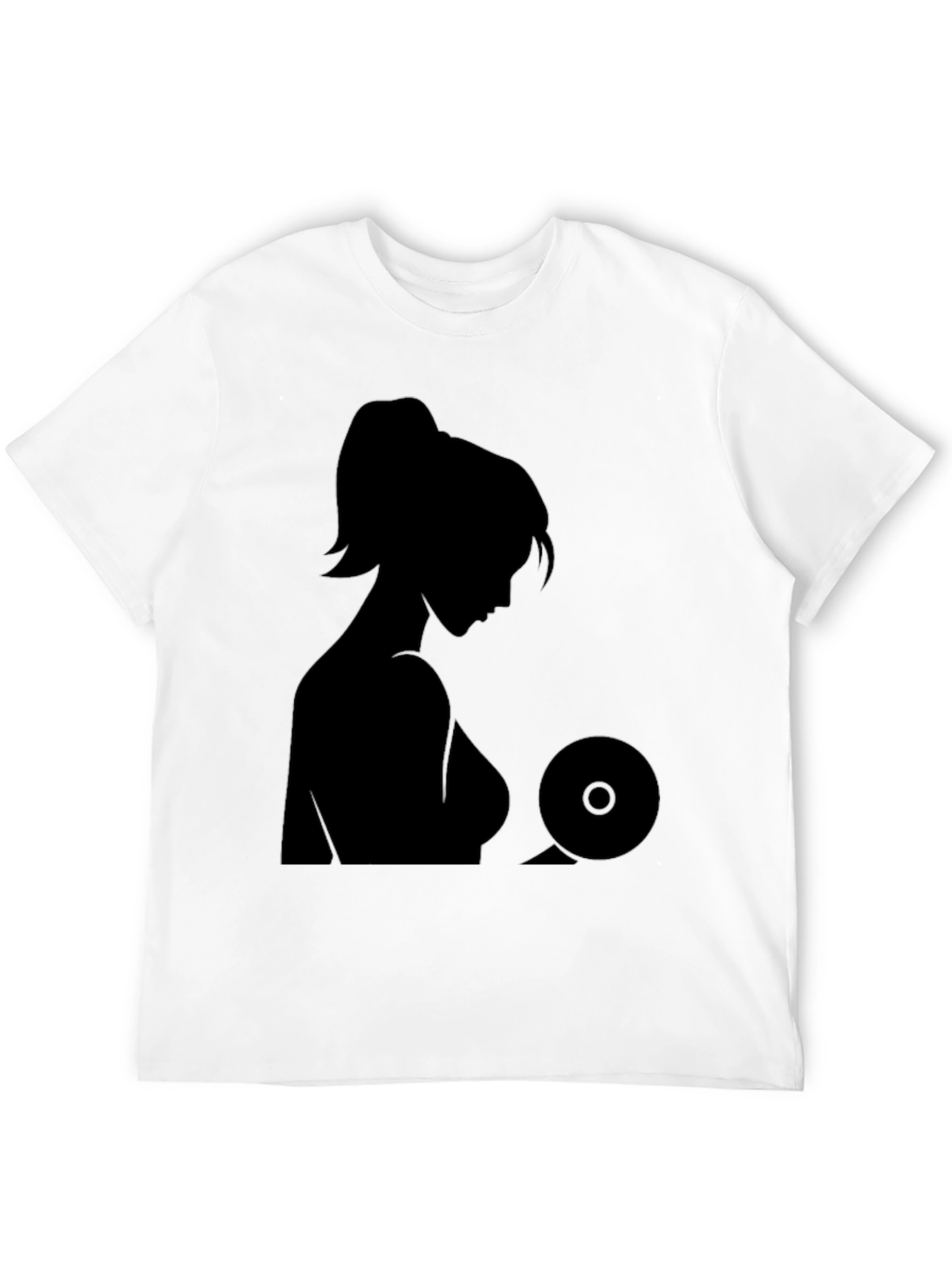 Silhouette Graphic Black T-Shirt - Unisex Design