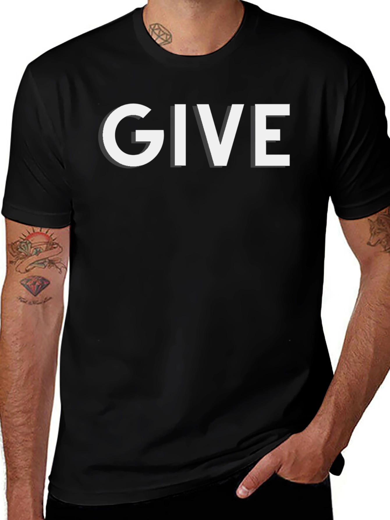 GIVE Graphic Tee - Classic Short Sleeve T-Shirt