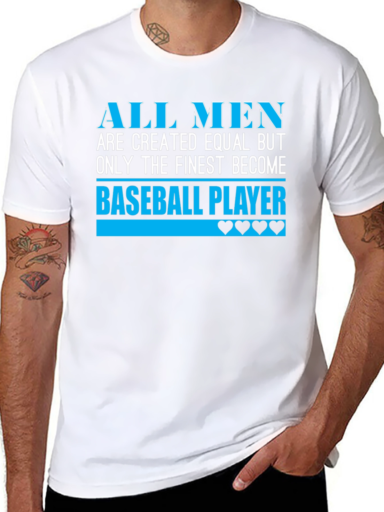 Finest Baseball Player Graphic T-Shirt