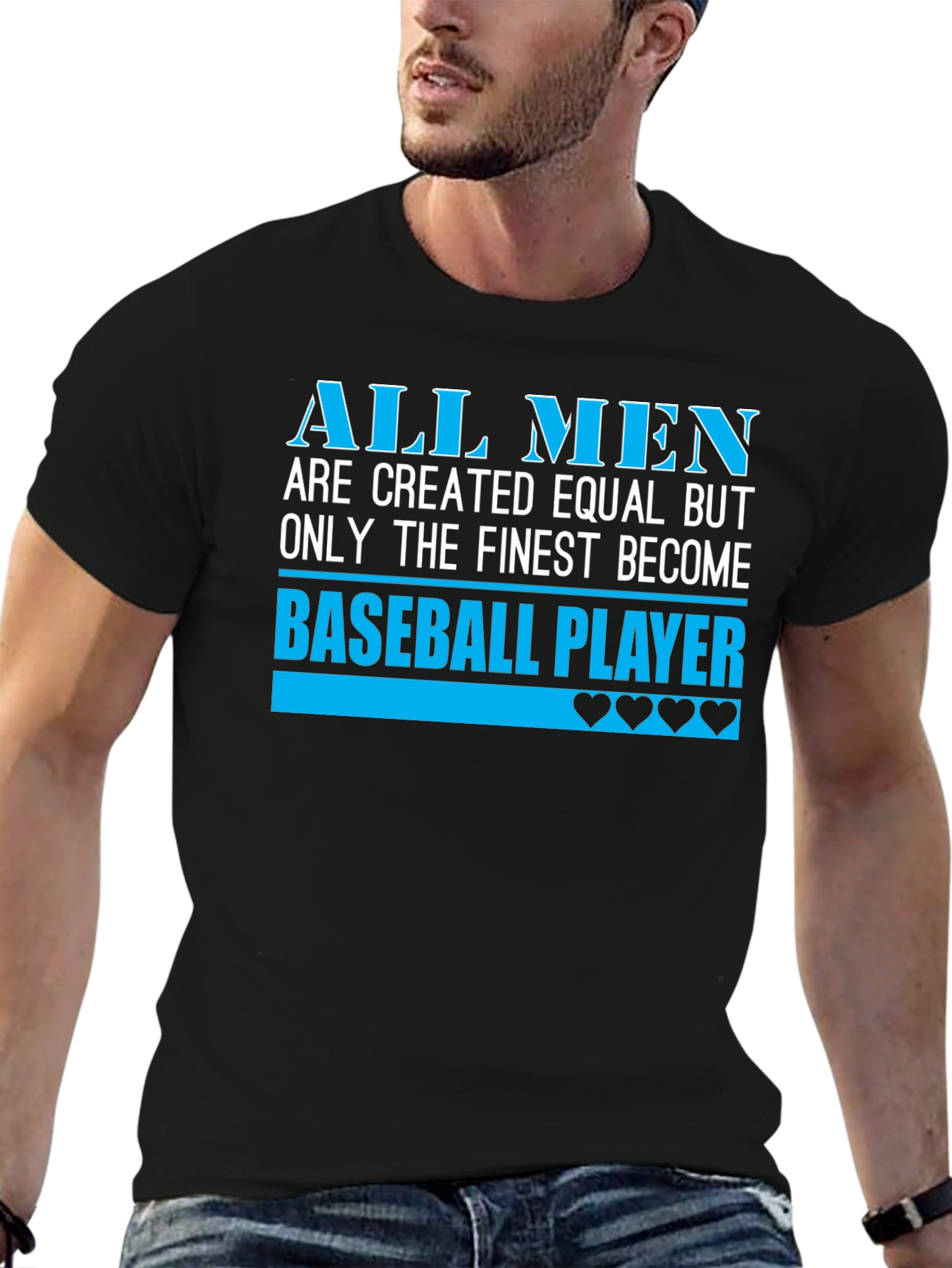 Finest Baseball Player Graphic T-Shirt