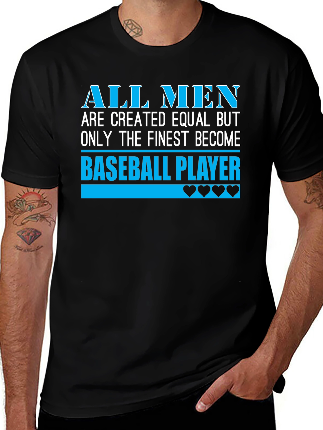 Finest Baseball Player Graphic T-Shirt