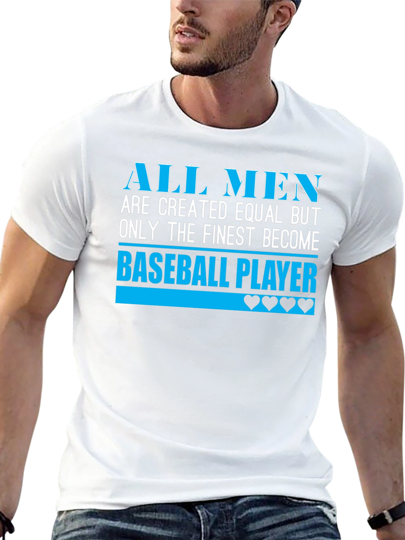 Finest Baseball Player Graphic T-Shirt
