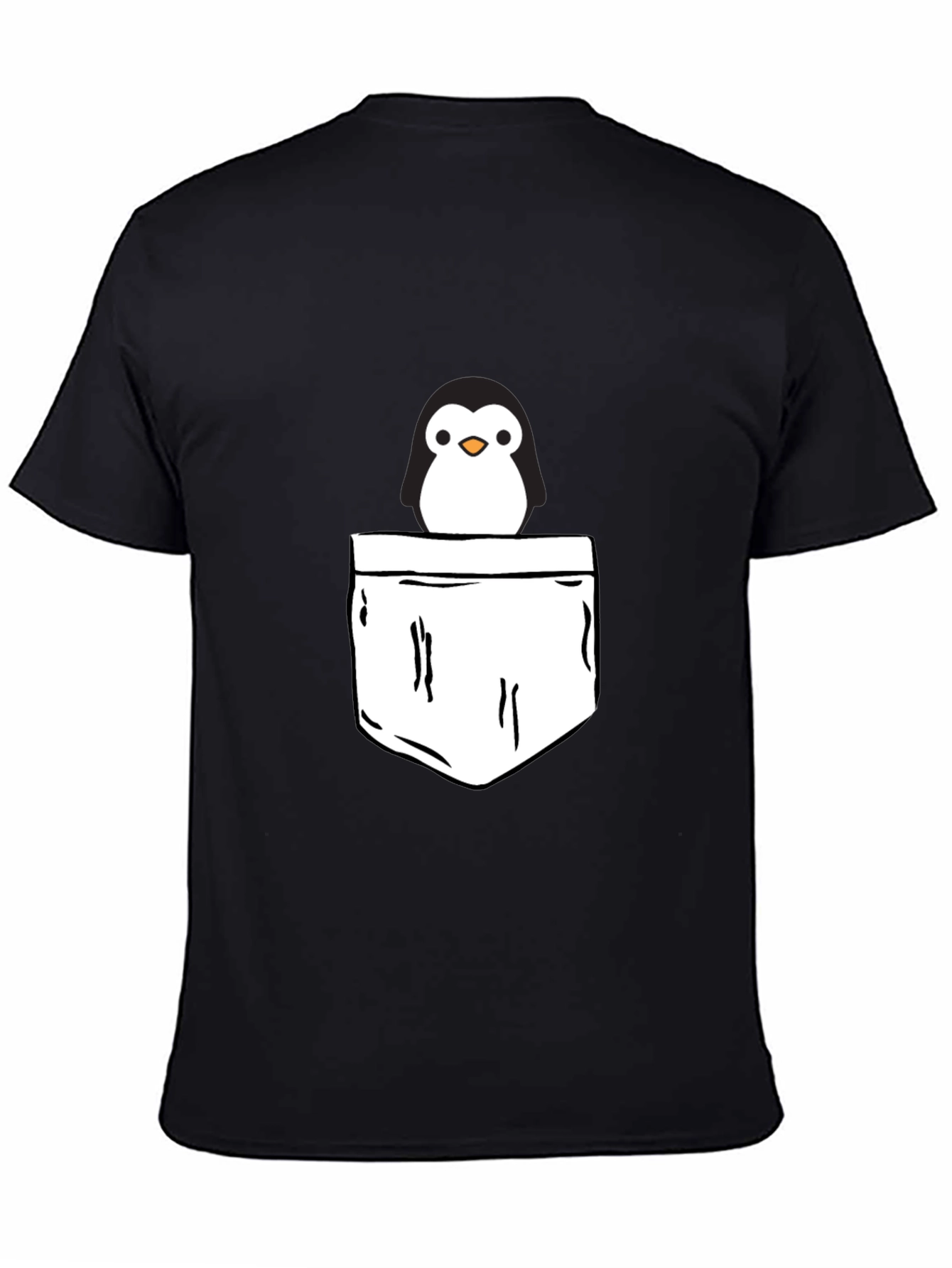 Penguin Pocket T-Shirt - Cute Graphic Tee