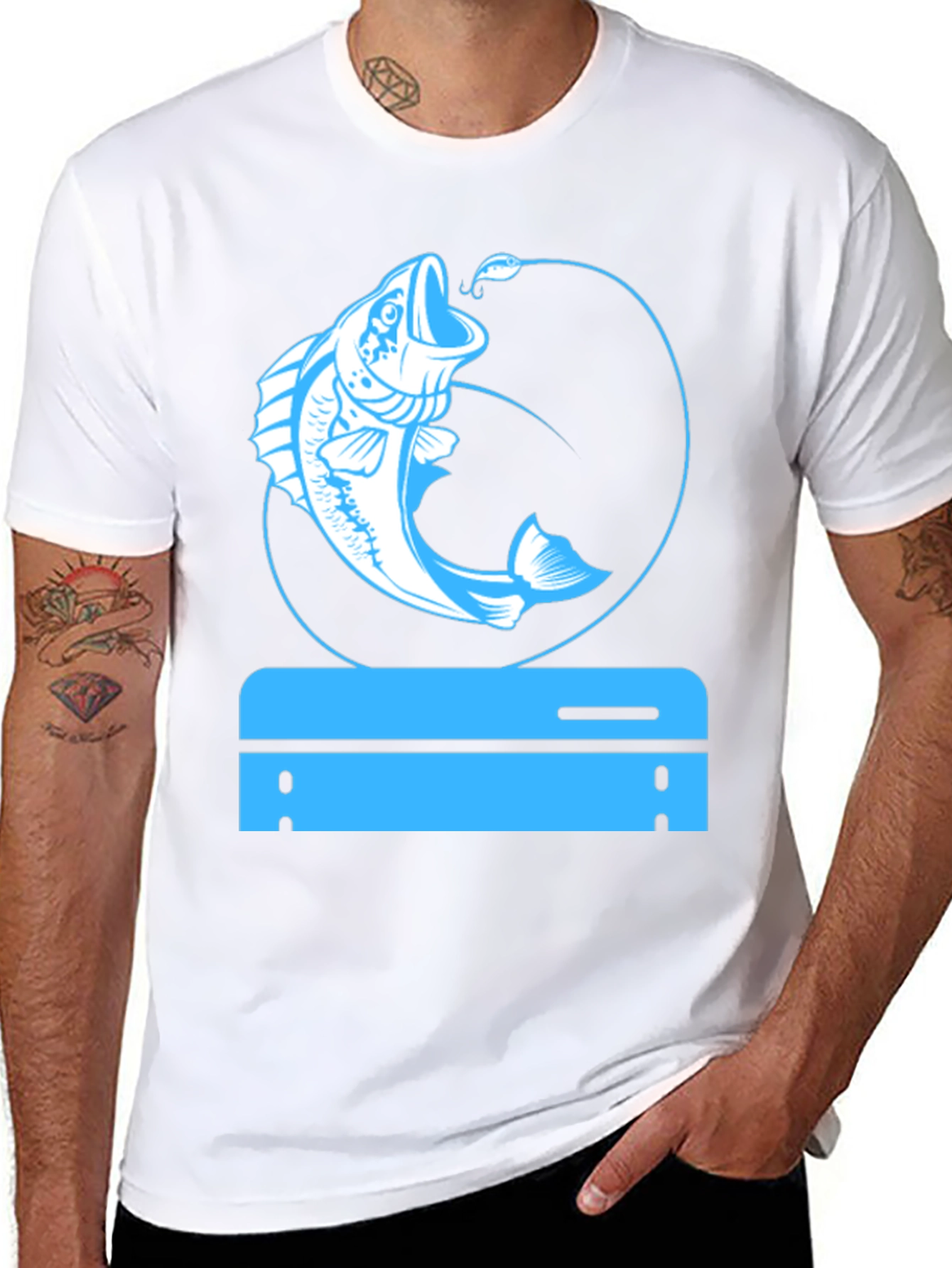 Fishing Gamer Black T-Shirt