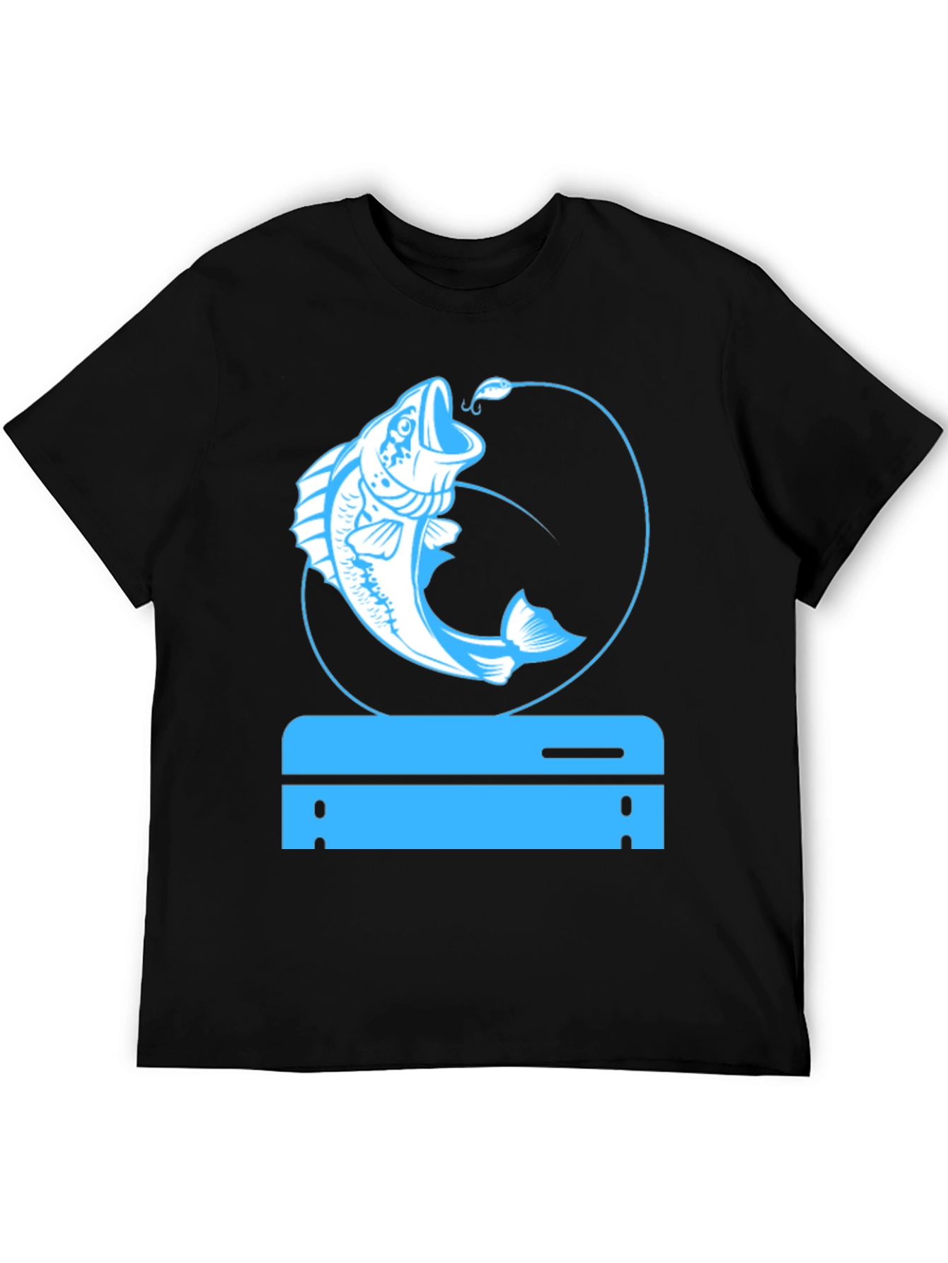 Fishing Gamer Black T-Shirt