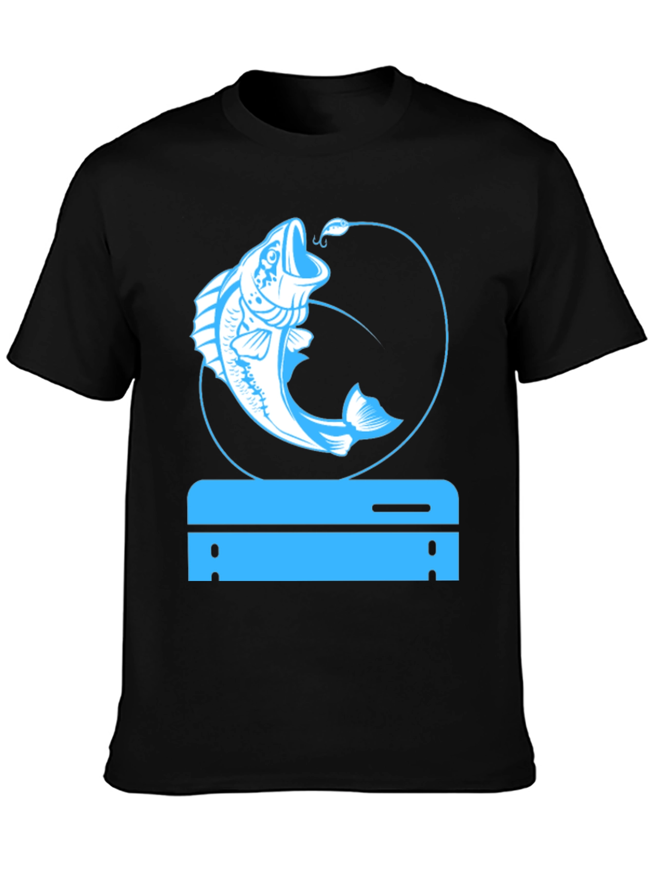 Fishing Gamer Black T-Shirt