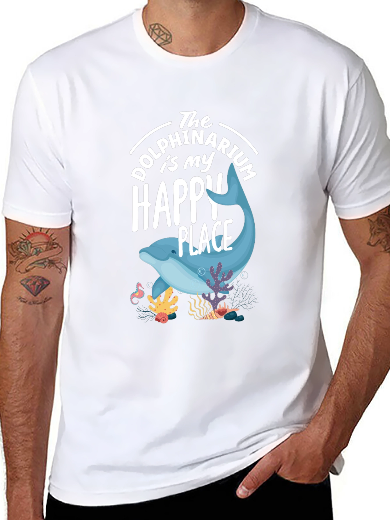 Dolphin Happy Place Graphic Tee - Unisex