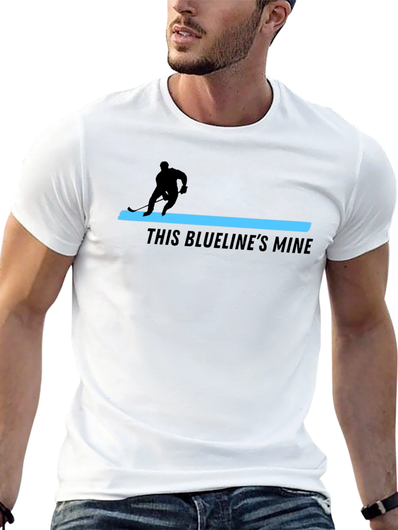 This Bluelines Mine Hockey Graphic T-Shirt