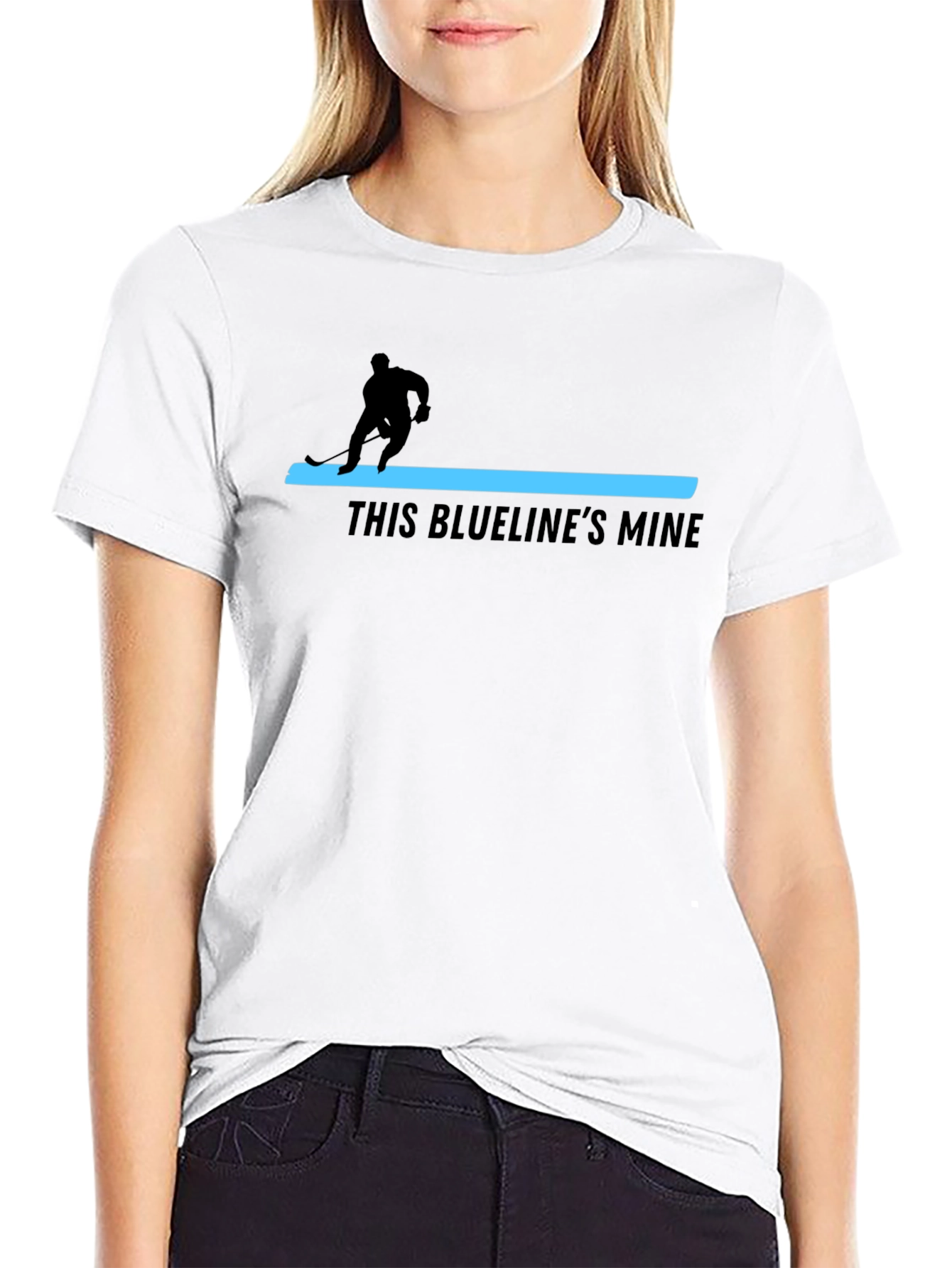 This Bluelines Mine Hockey Graphic T-Shirt