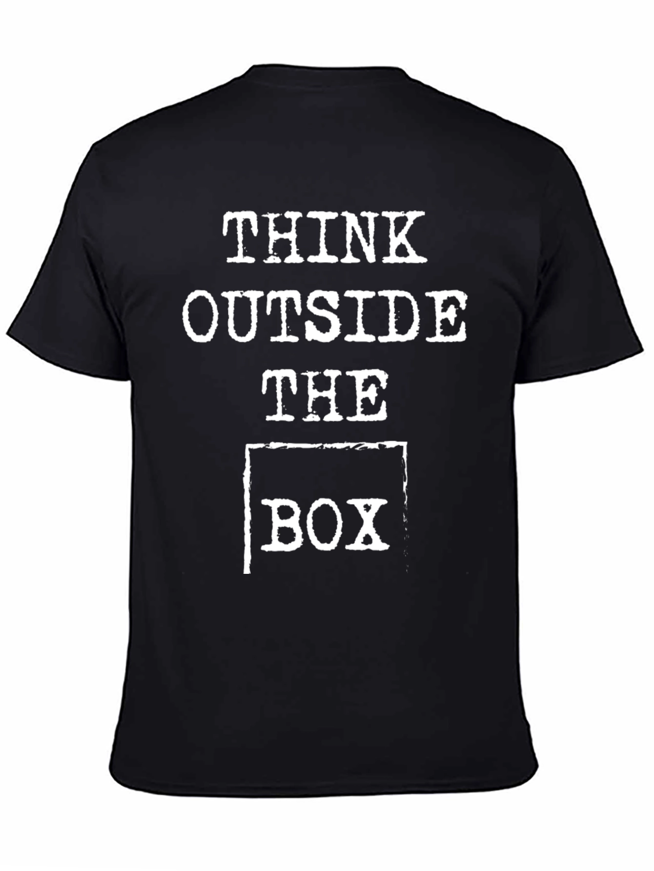 Think Outside the Box Graphic Tee - Black
