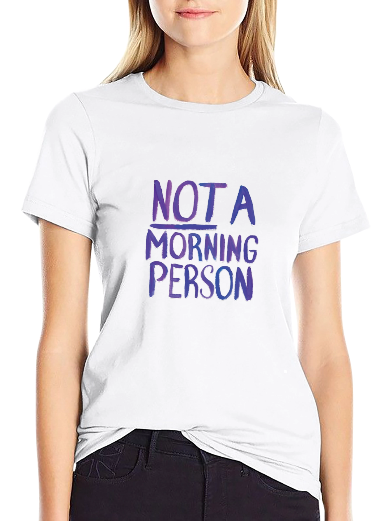 Not a Morning Person T-Shirt Funny Slogan Tee