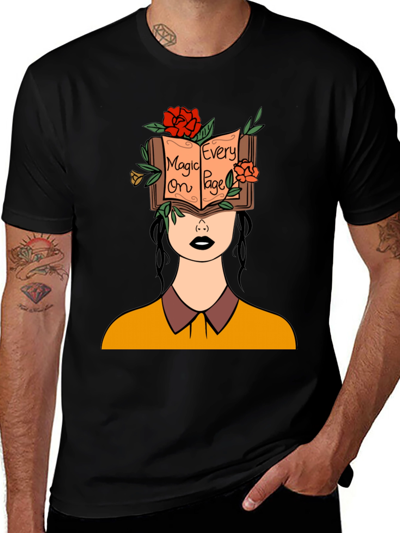 Magic on Every Page Graphic T-Shirt