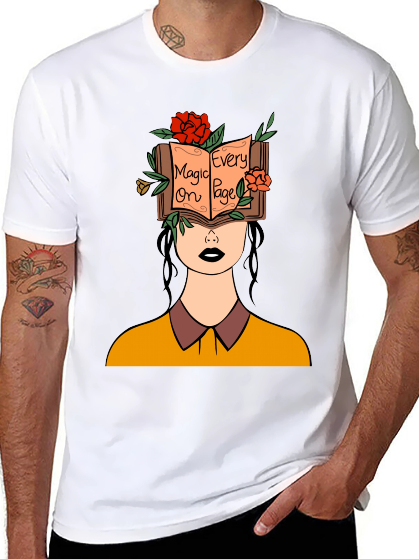 Magic on Every Page Graphic T-Shirt