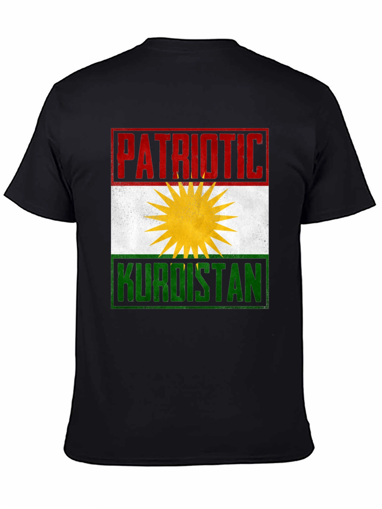 Patriotic Kurdistan Flag Graphic T-Shirt