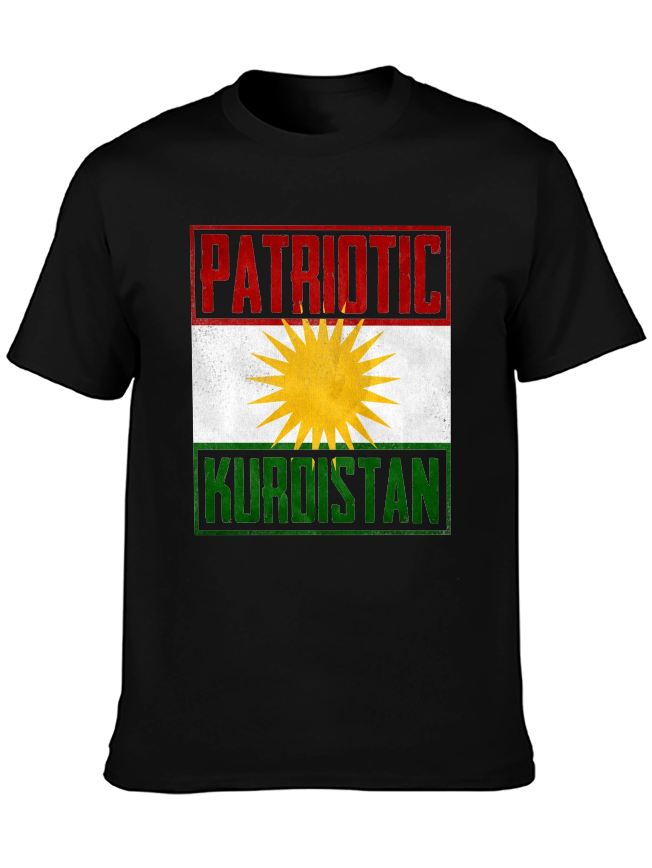 Patriotic Kurdistan Flag Graphic T-Shirt