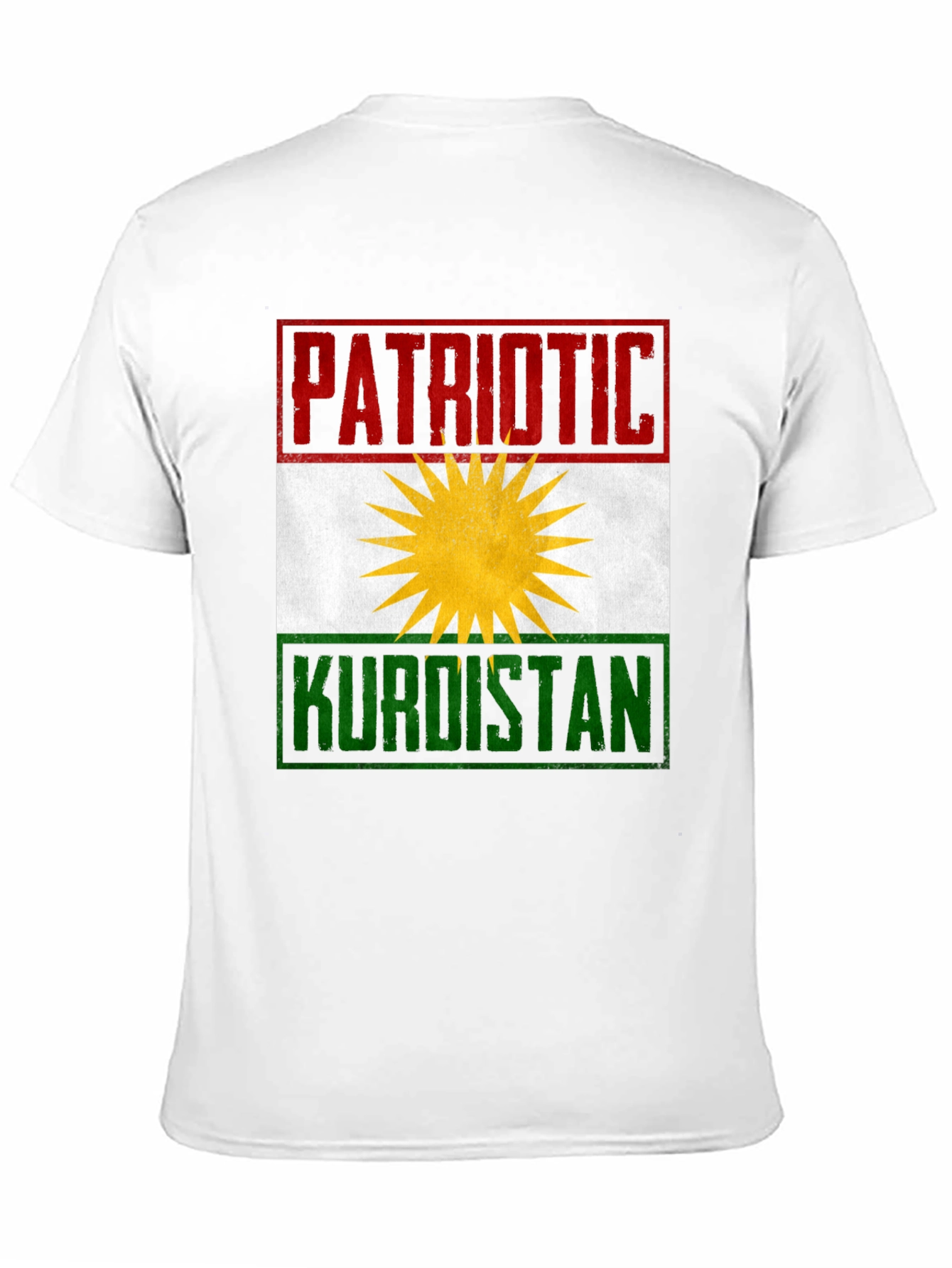 Patriotic Kurdistan Flag Graphic T-Shirt
