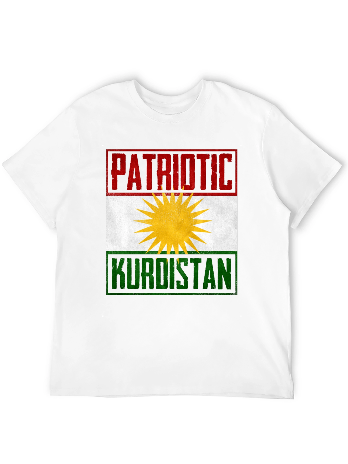 Patriotic Kurdistan Flag Graphic T-Shirt
