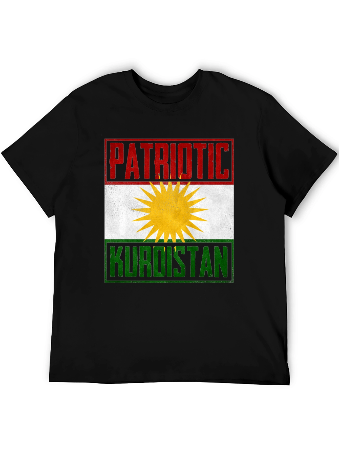 Patriotic Kurdistan Flag Graphic T-Shirt