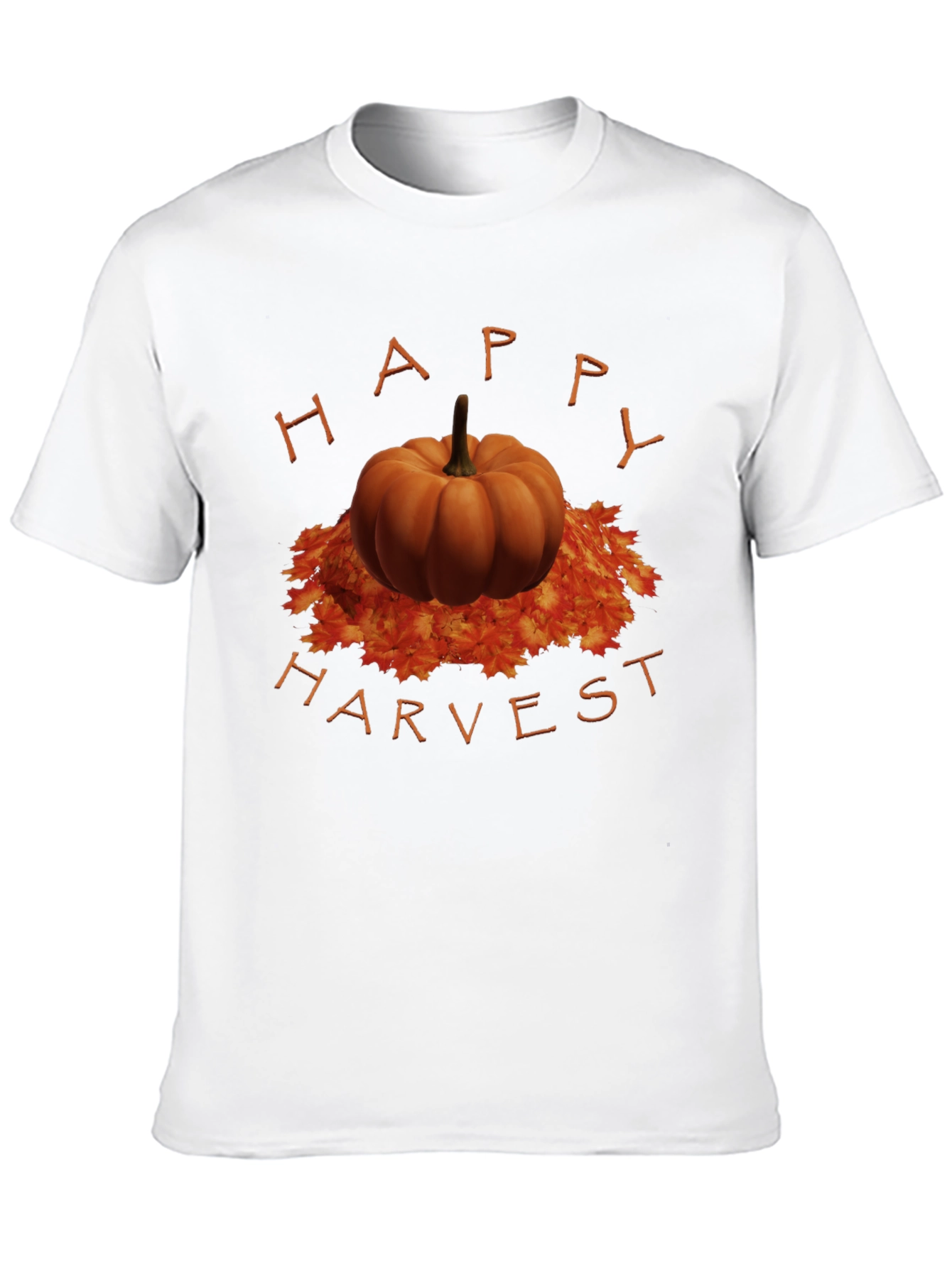 Happy Harvest Pumpkin T-Shirt - Autumn Style