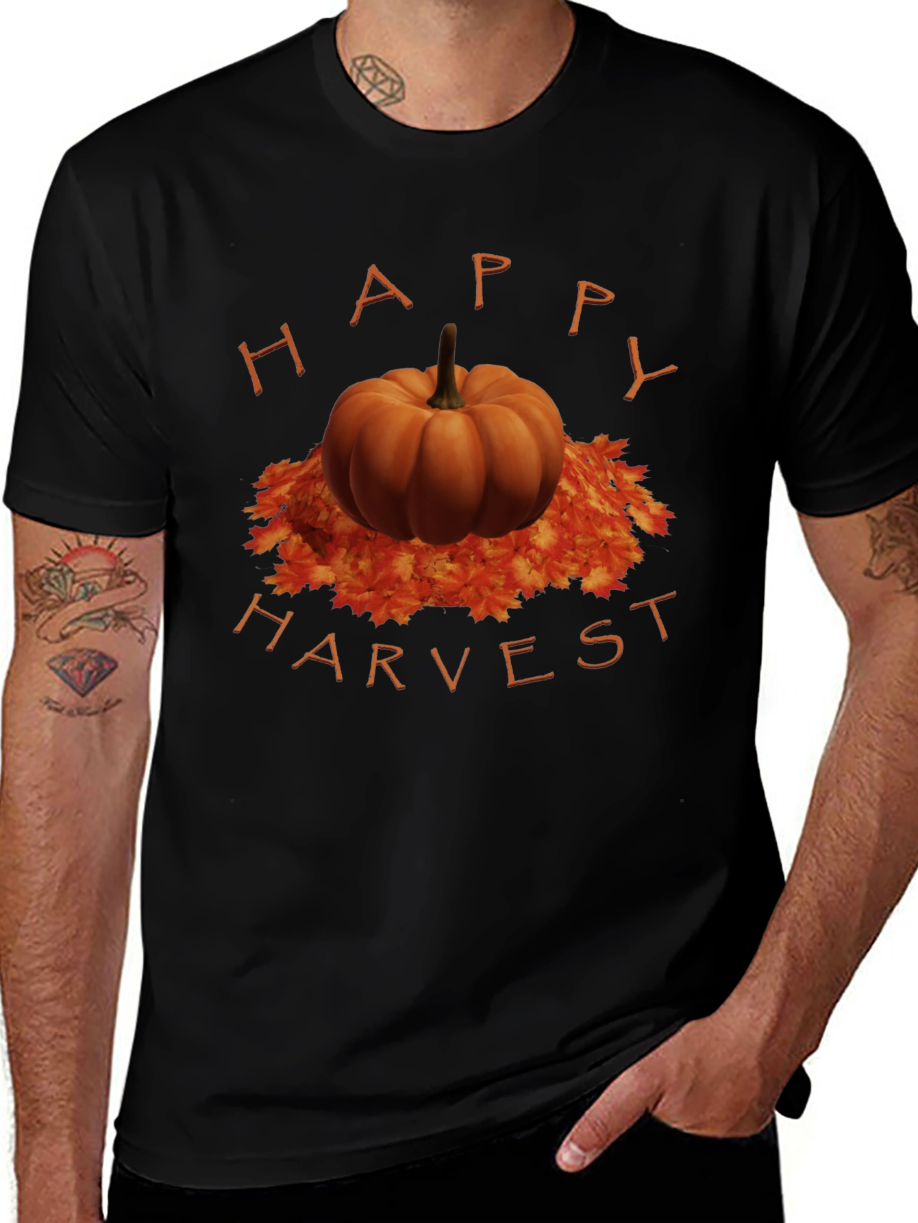 Happy Harvest Pumpkin T-Shirt - Autumn Style