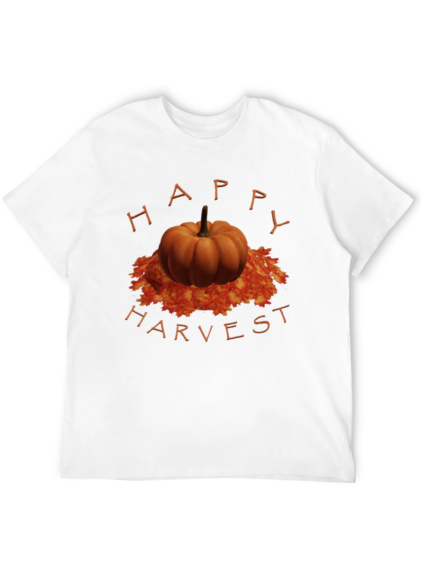 Happy Harvest Pumpkin T-Shirt - Autumn Style