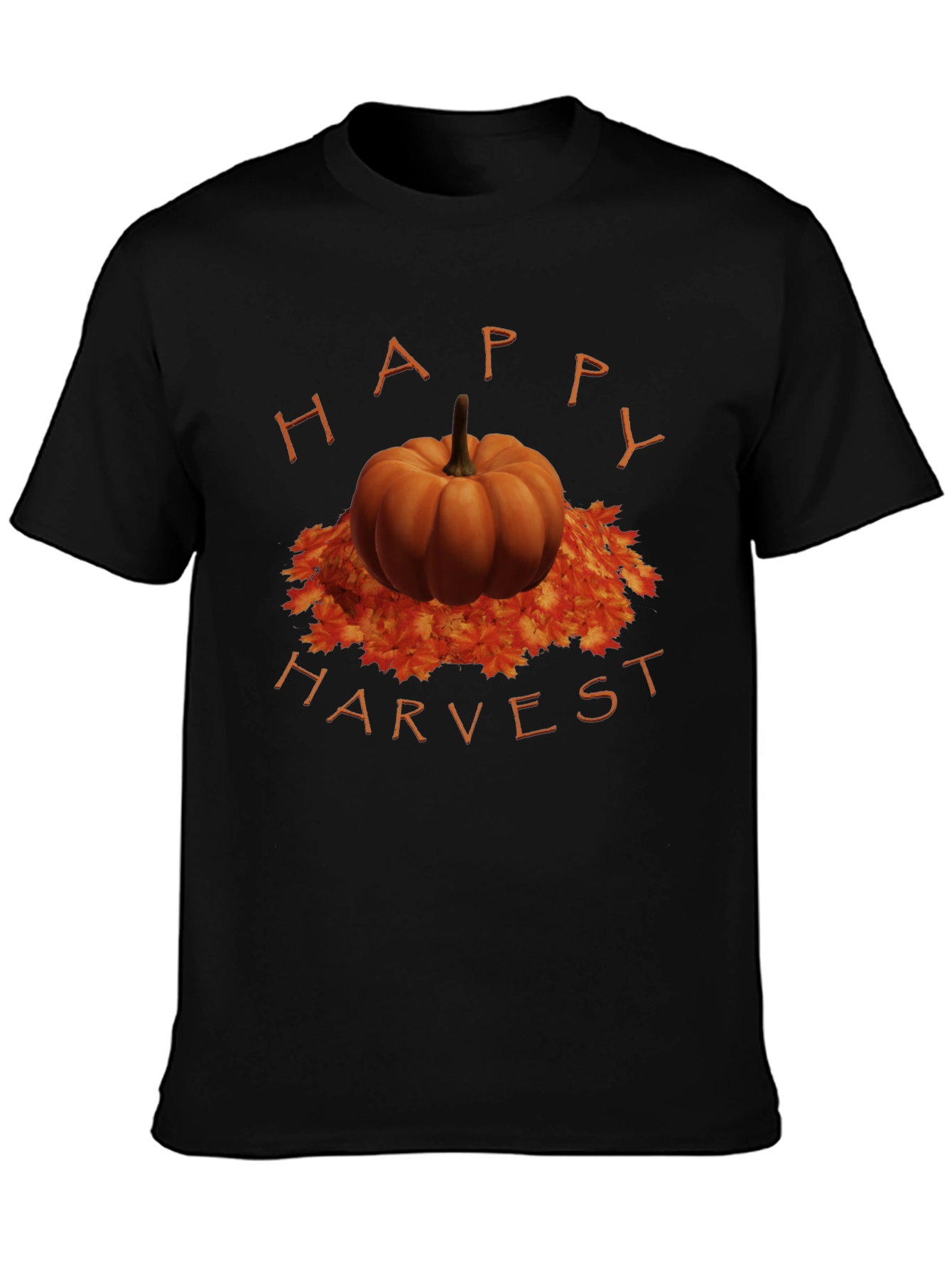 Happy Harvest Pumpkin T-Shirt - Autumn Style