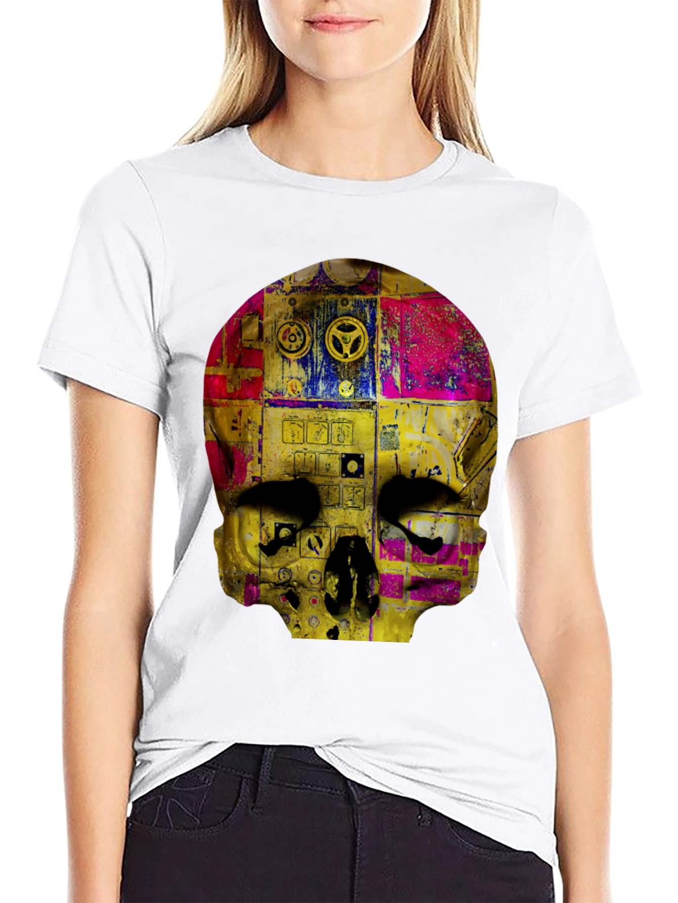 Skull Graphic Print Mens T-Shirt