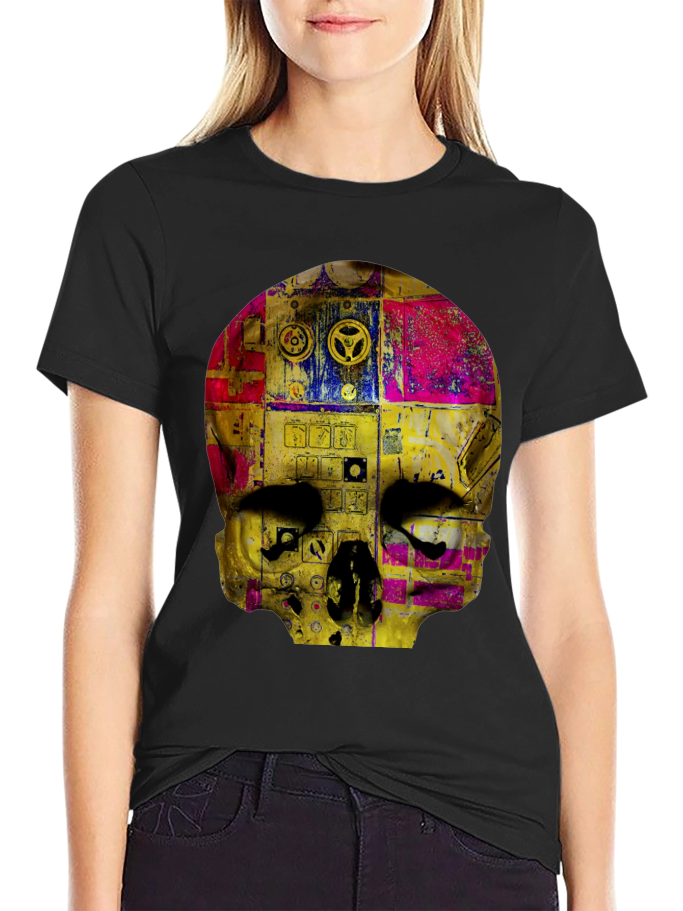 Skull Graphic Print Mens T-Shirt