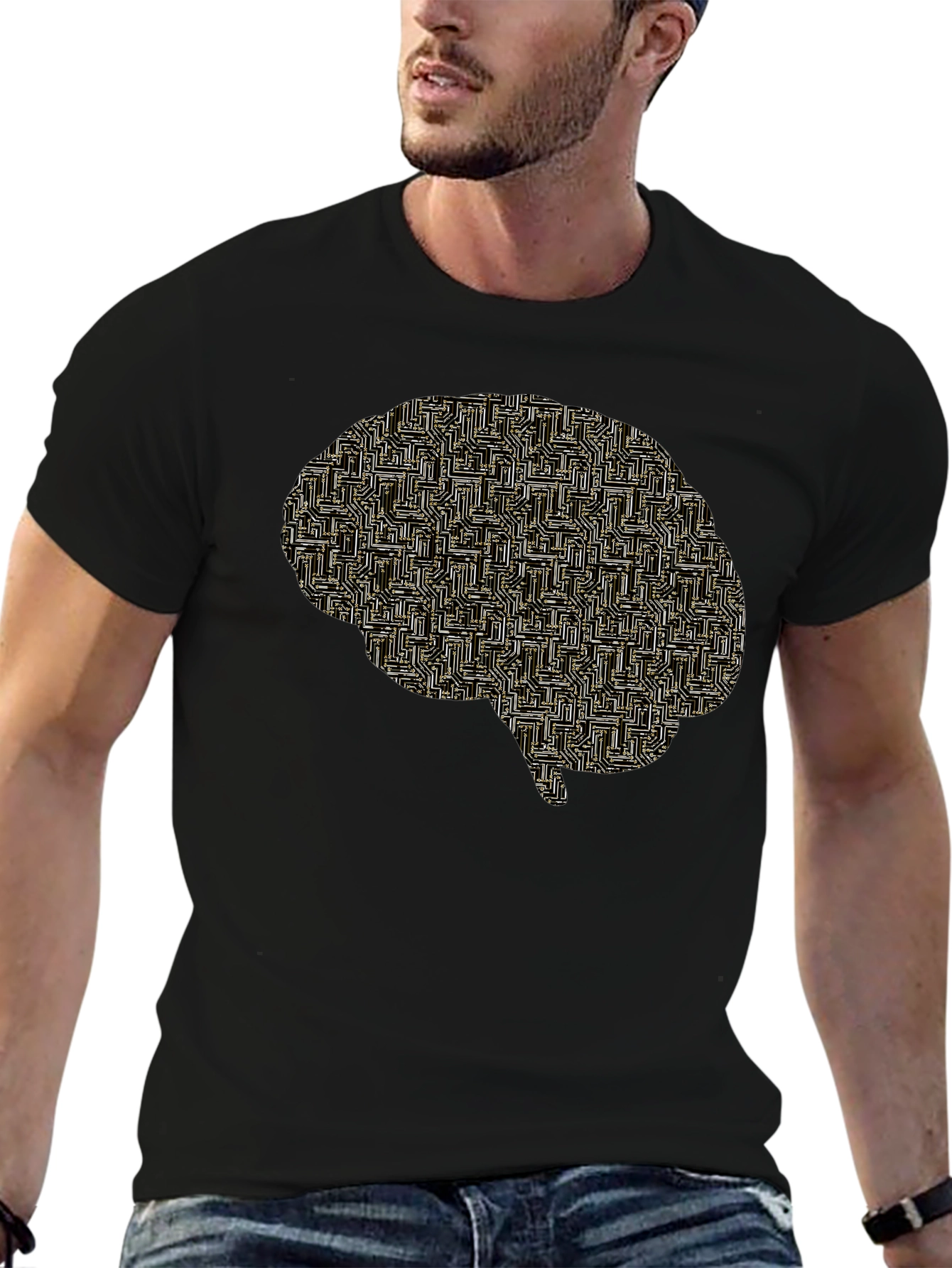 Circuit Board Brain T-Shirt - Geek Chic