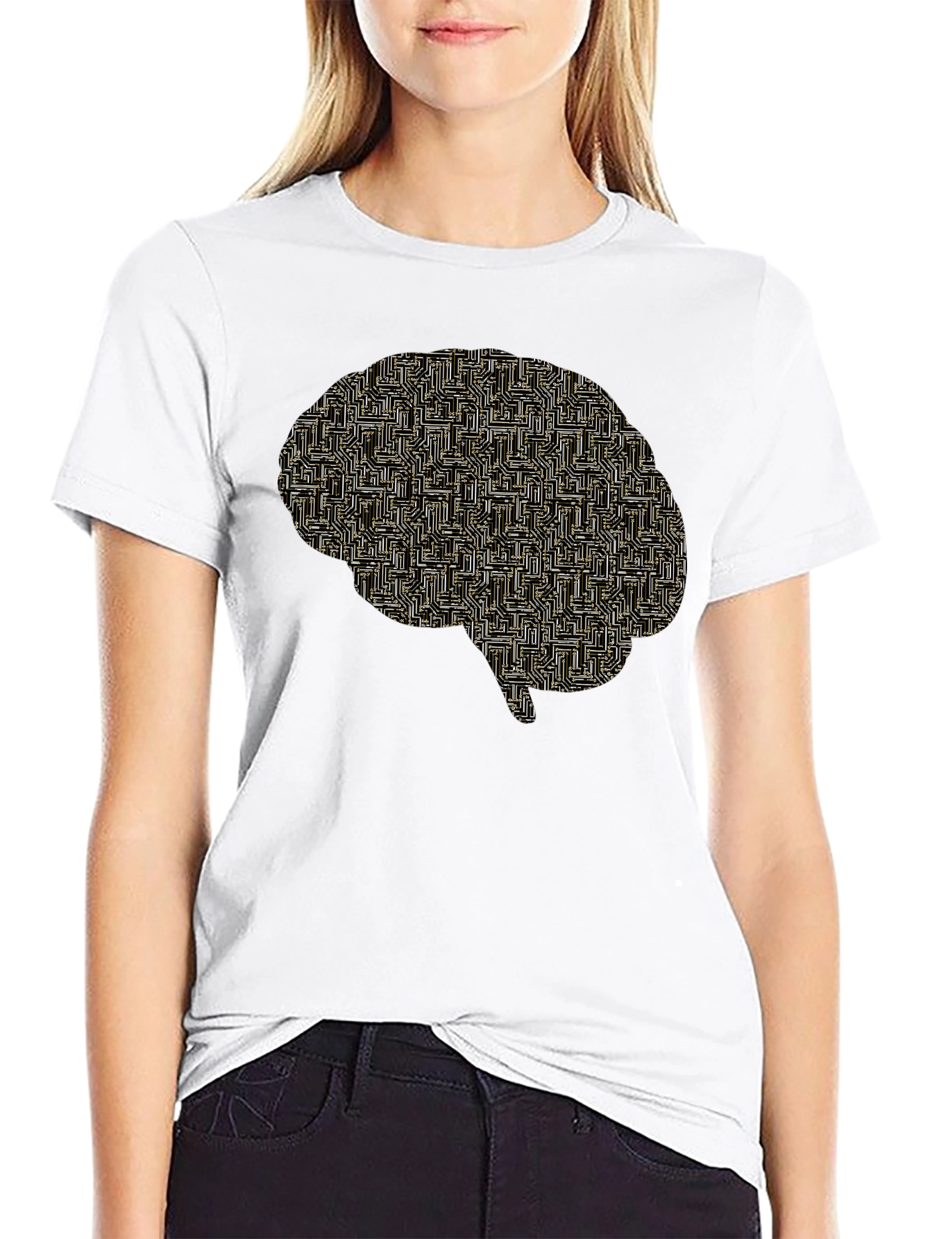 Circuit Board Brain T-Shirt - Geek Chic