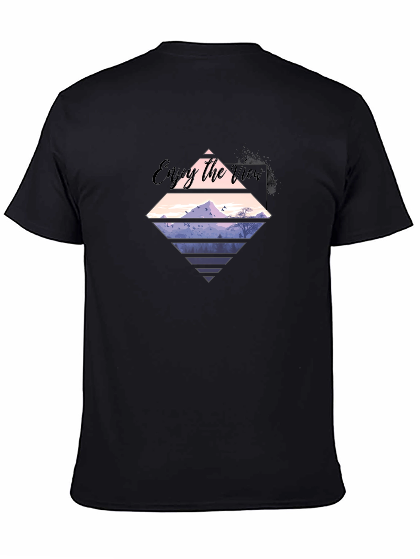 Enjoy the View Graphic Tee - Mens Black T-Shirt