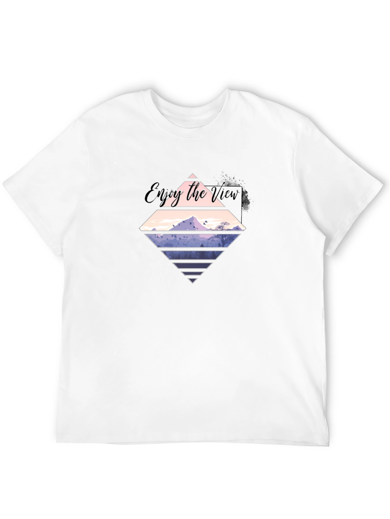 Enjoy the View Graphic Tee - Mens Black T-Shirt