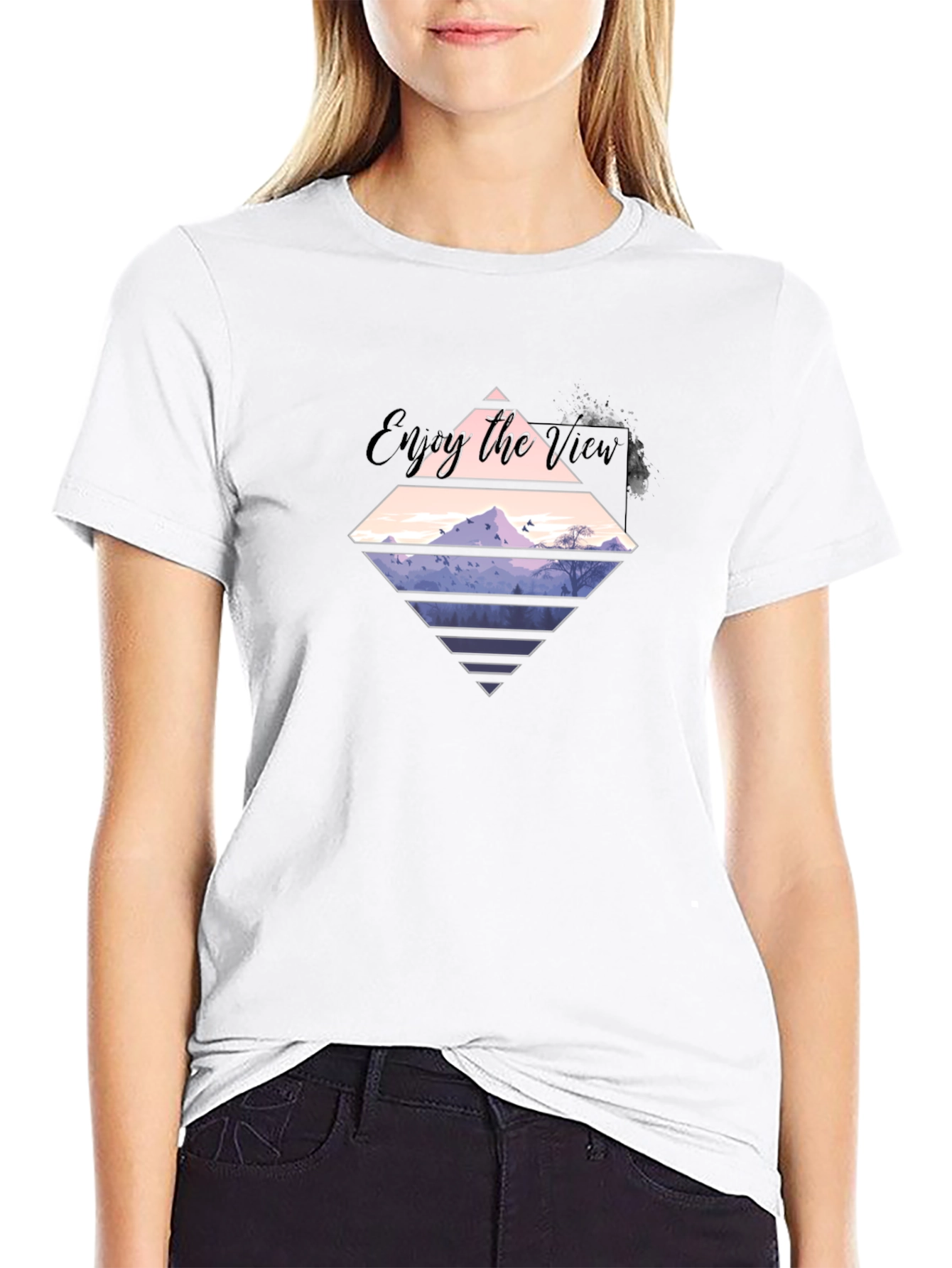 Enjoy the View Graphic Tee - Mens Black T-Shirt