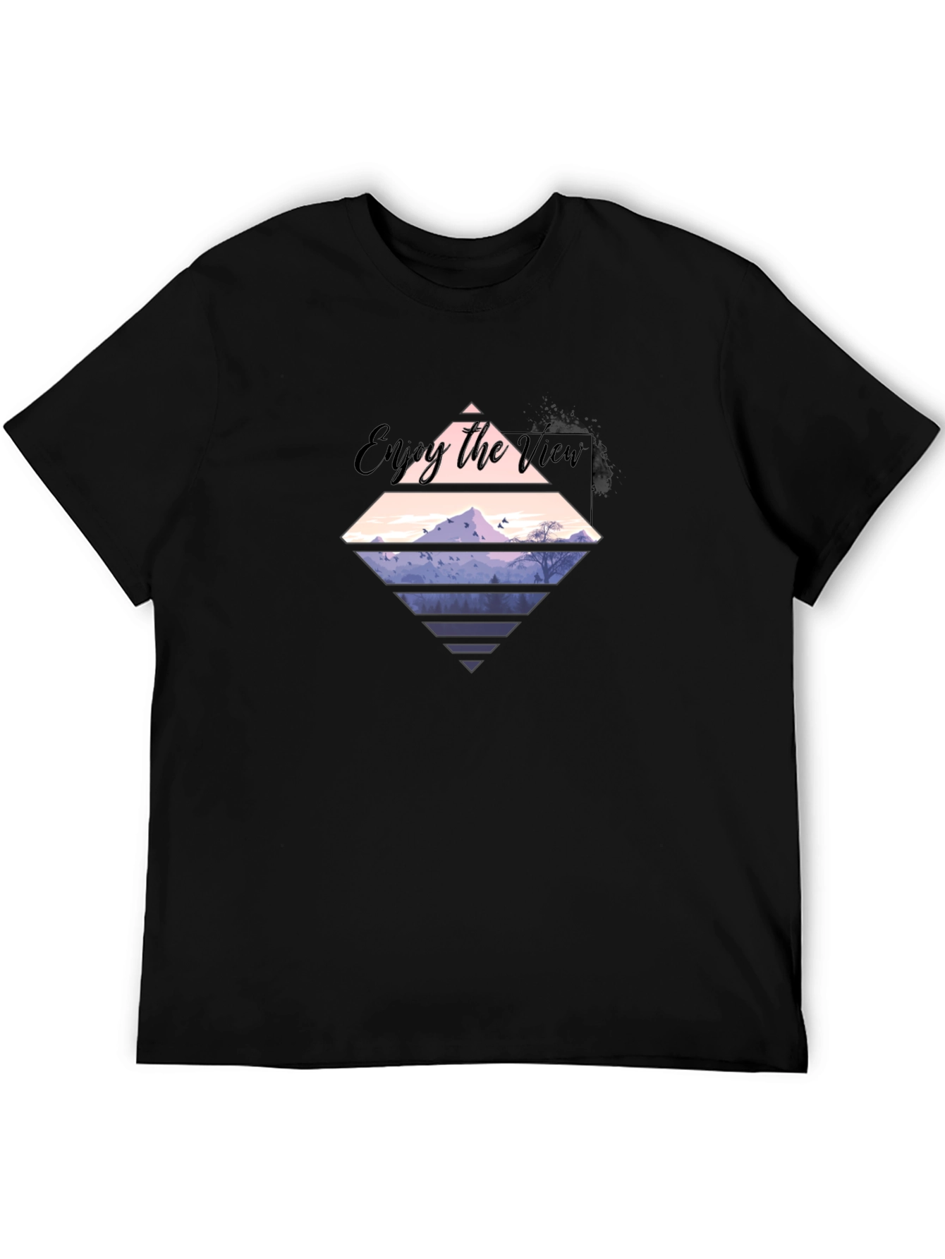 Enjoy the View Graphic Tee - Mens Black T-Shirt