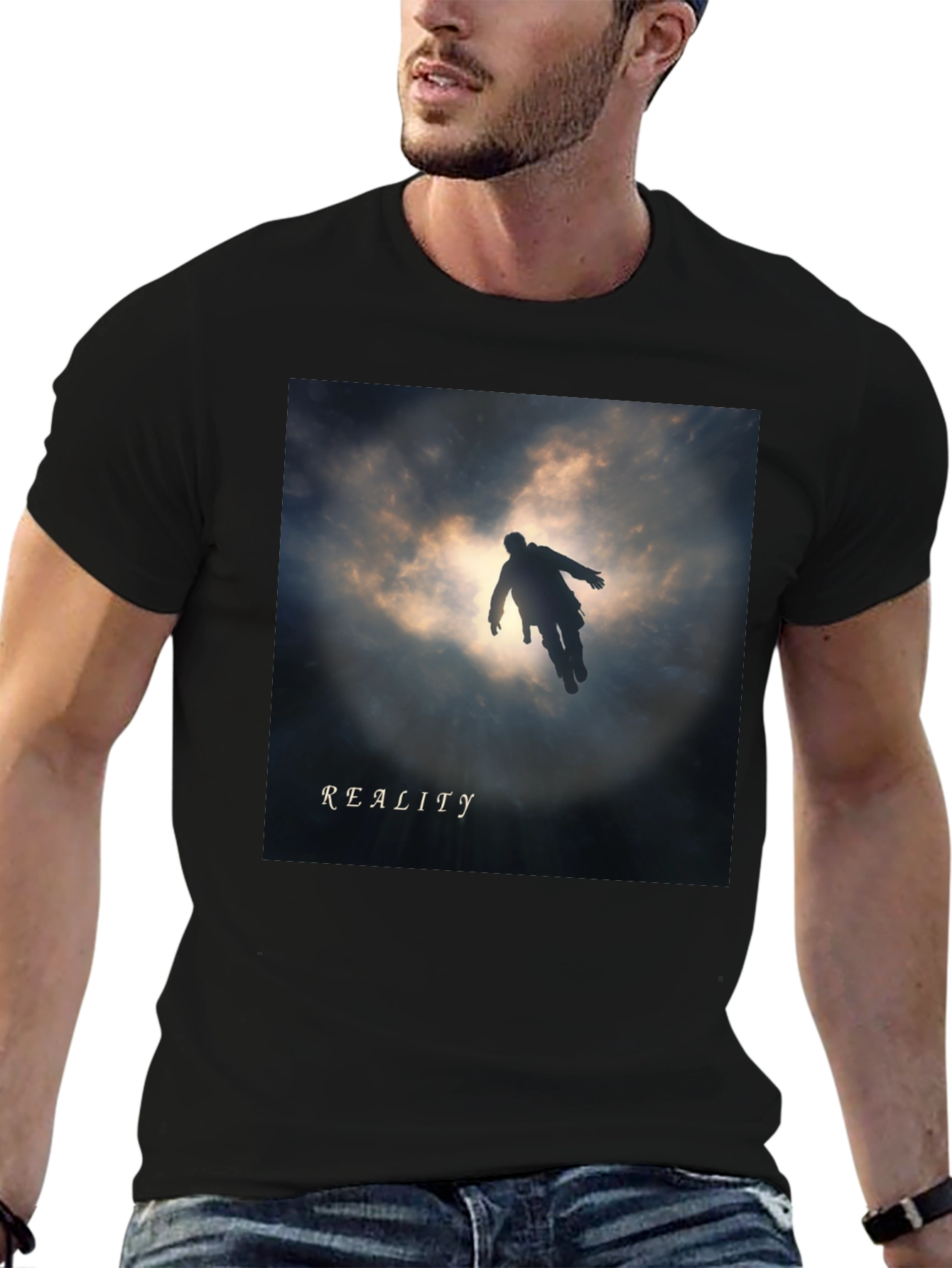 Reality Graphic Tee - Mens Black T-Shirt
