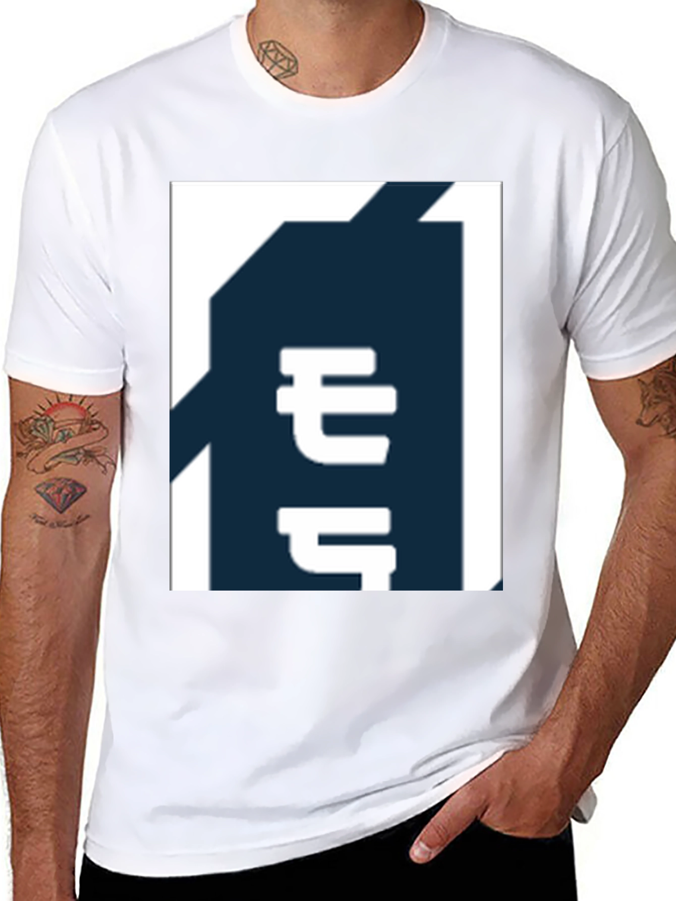 Modern Graphic Tee - Black