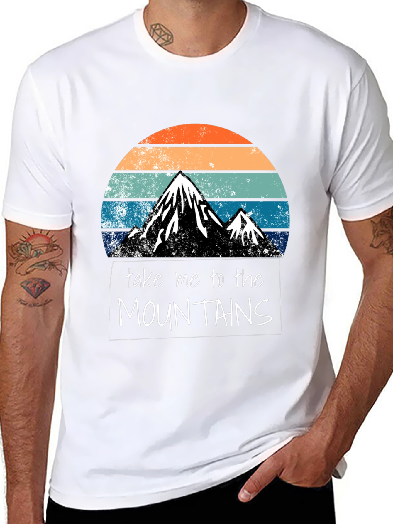 Mountains Graphic Tee - Adventure Awaits