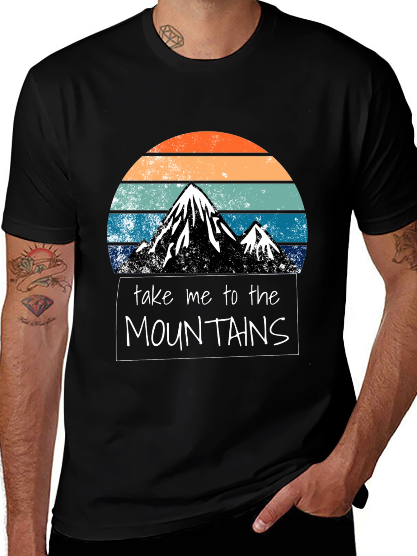 Mountains Graphic Tee - Adventure Awaits