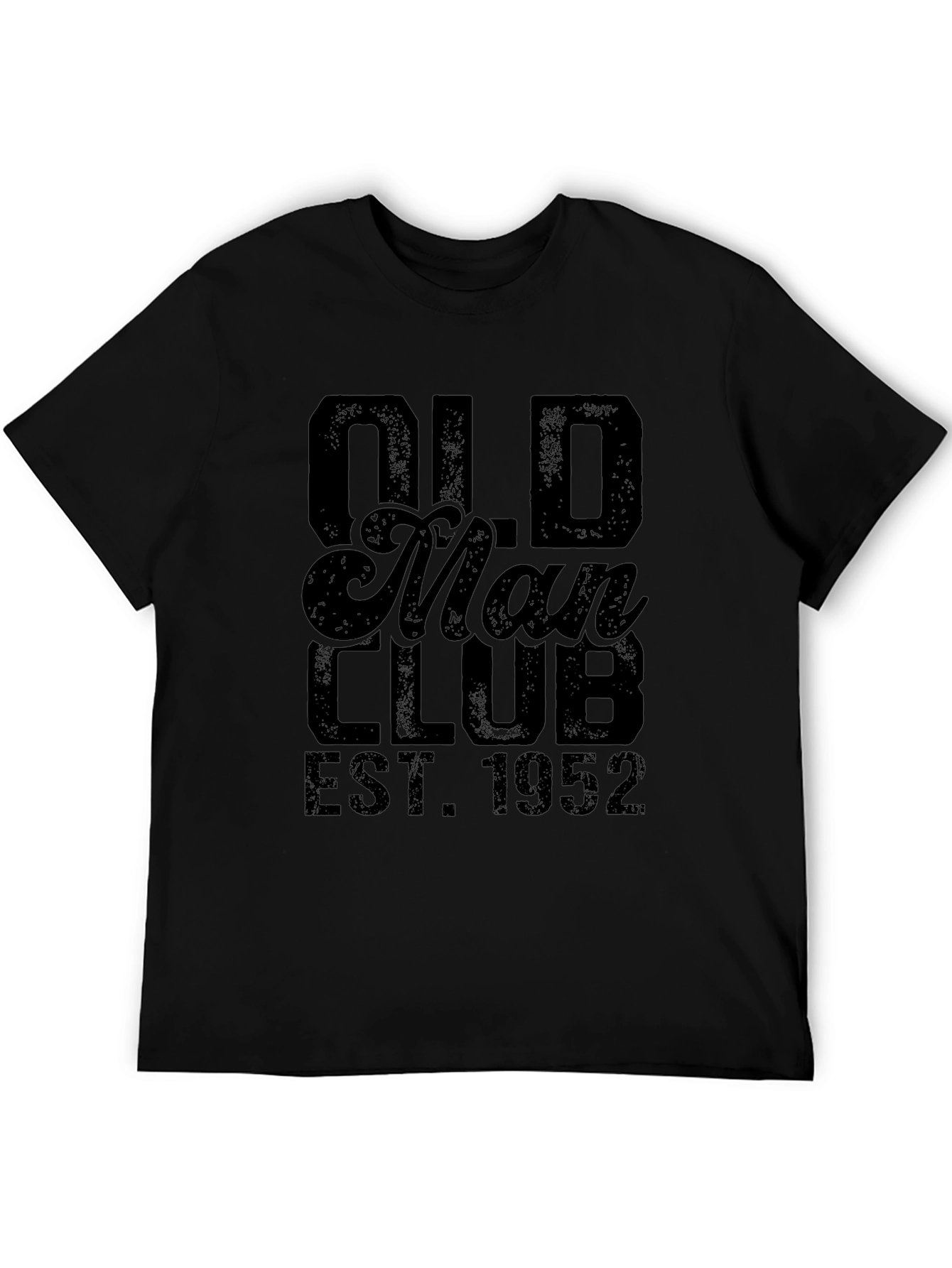 Old Man Club Est. 1952 Black Graphic Tee