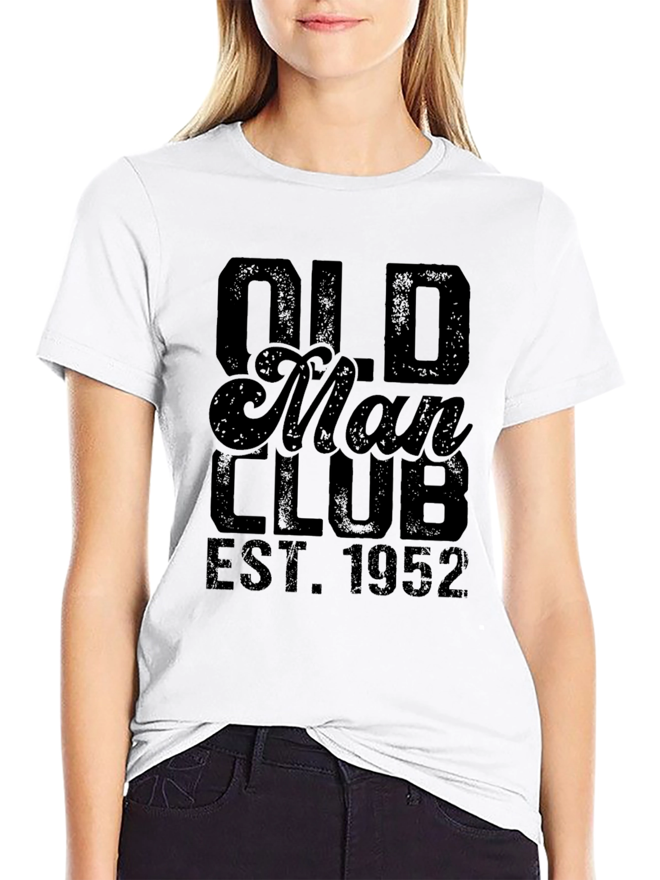 Old Man Club Est. 1952 Black Graphic Tee
