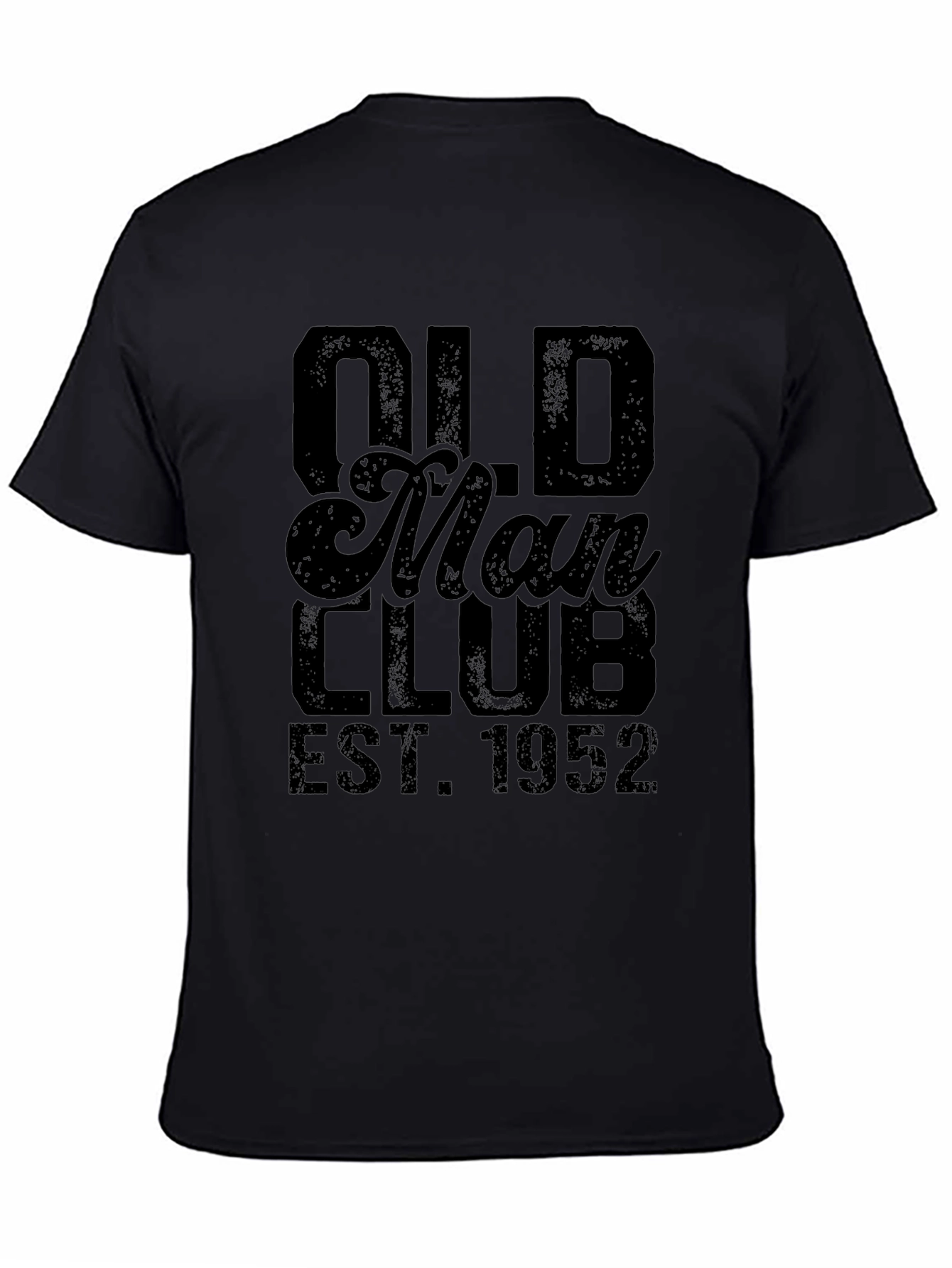 Old Man Club Est. 1952 Black Graphic Tee
