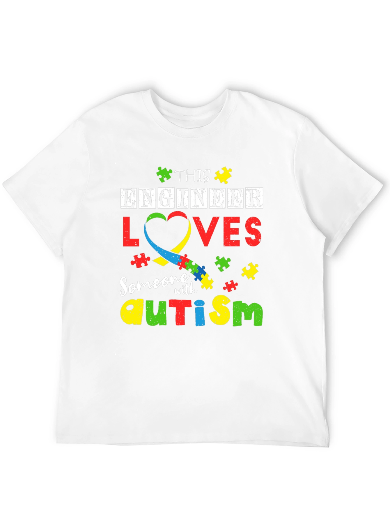 Engineer Autism Awareness T-Shirt