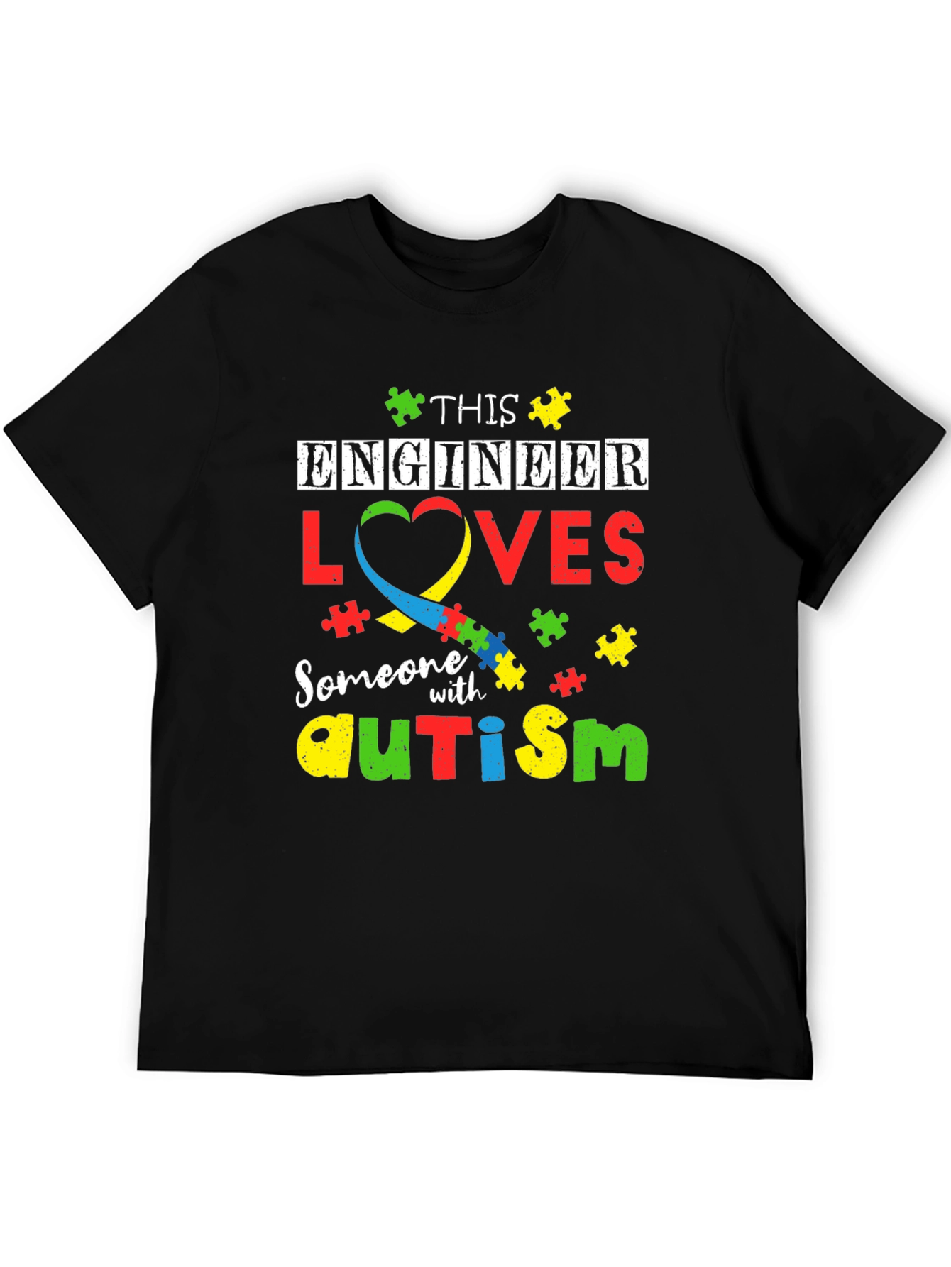 Engineer Autism Awareness T-Shirt
