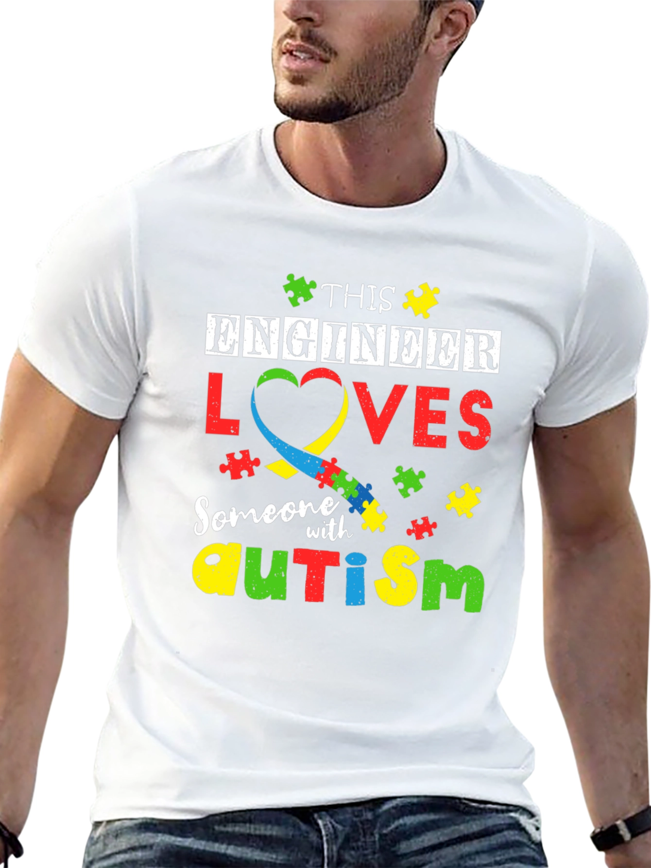 Engineer Autism Awareness T-Shirt
