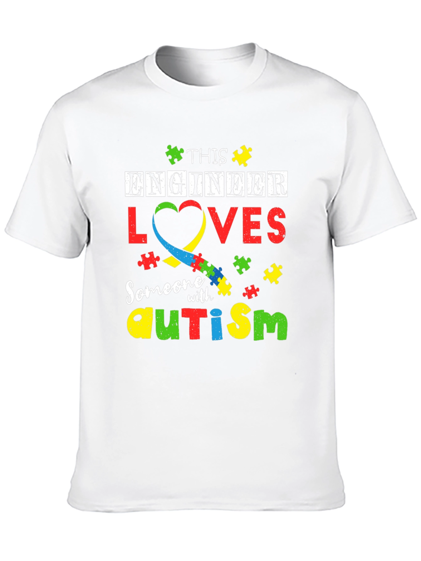 Engineer Autism Awareness T-Shirt