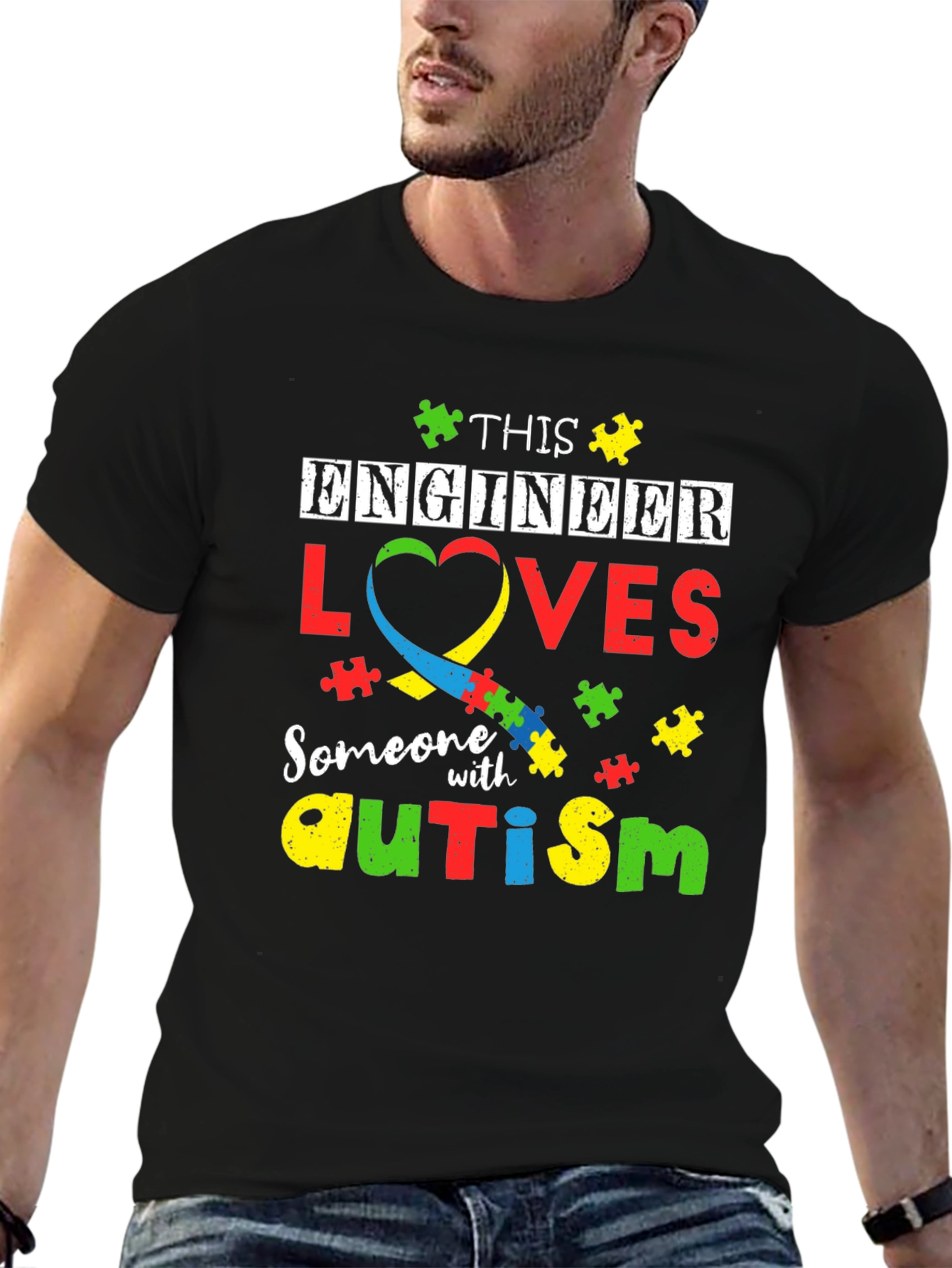 Engineer Autism Awareness T-Shirt