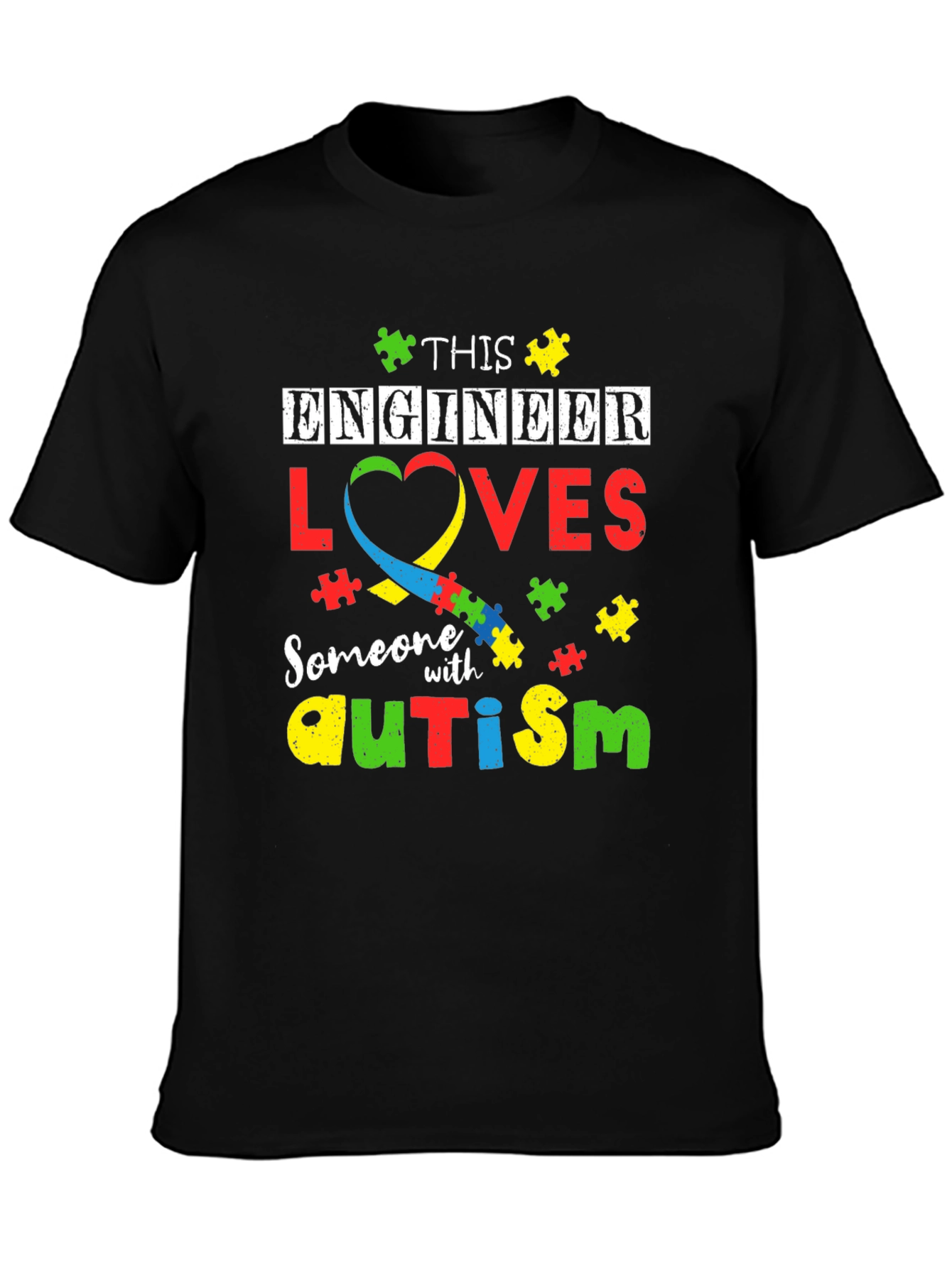 Engineer Autism Awareness T-Shirt