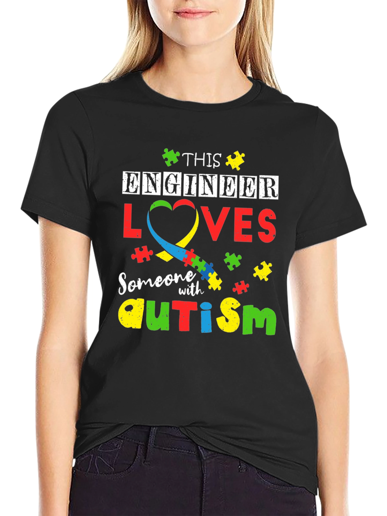 Engineer Autism Awareness T-Shirt