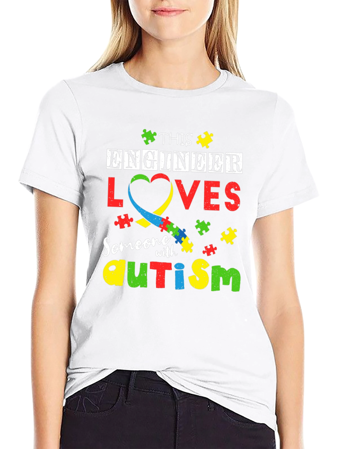 Engineer Autism Awareness T-Shirt