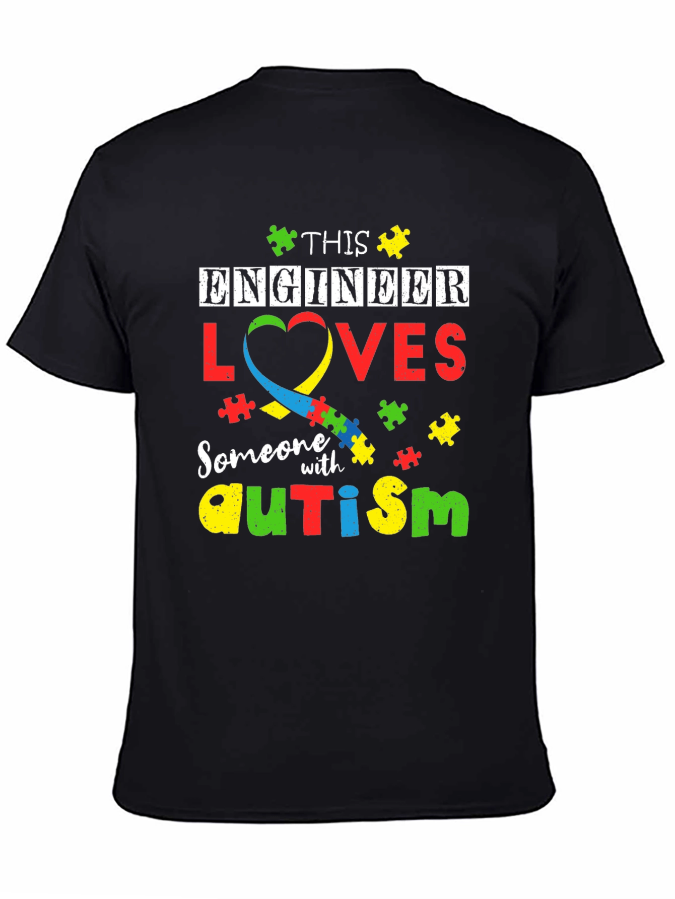 Engineer Autism Awareness T-Shirt